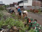 Koramil 1420-01/Panca Lautang gelorakan semangat Gotong royong untuk kesehatan lingkungan.