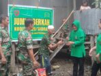 Koramil 1420-03/Marittengae Jumat Berkah Bagikan Sembako Kerumah Warga Binaan