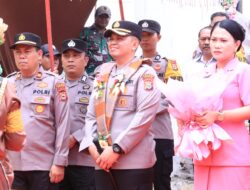 Peresmian dan Kunker Kapolres Sidrap bersama Ketua Bhayangkari di Dua Pitue Serahkan Bantuan Kepada Masyarakat