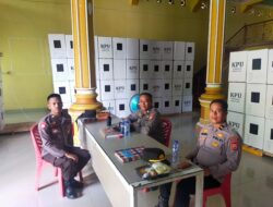 Gudang Logistik KPU Sidrap Di Bawah Pengawasan Ketat Aparat Kepolisian