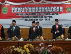 Takyuddin Masse Resmi Nakhodai DPRD Sidrap 2024-2029, Basra: Selamat Bertugas