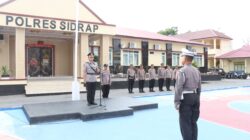 Apel Pagi di Polres Sidrap: Kapolres Sampaikan Terima Kasih untuk Pengamanan Debat Paslon