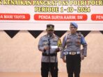 Polres Pinrang Gelar Upacara Korps Rapor Kenaikan Pangkat Personil Polri dan PNS Polri