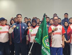 Diperkuat 33 Atket, Kontingen Sidrap Ikuti 5 Cabor di Popda Sulsel 2024