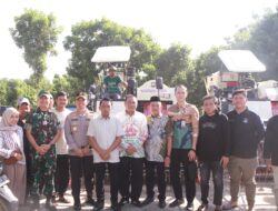 Kapolres Sidrap Dukung Swasembada Pangan, Hadiri Penyerahan Combine Harvester