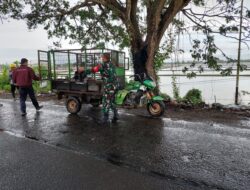 Karya Bhakti Koramil 1420-07/Baranti bersama Kelurahan Baranti.