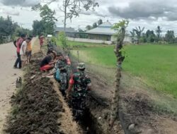 Perkuat Kemanunggalan TNI, Koramil 1420-03/Maritengngae Rutin Gelar Karya Bhakti Bersama Warga,