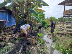 Koramil 1420-07/Baranti bersama Warga Kel.Duampanua Gelar Karya Bakti Rutin untuk Cegah Banjir