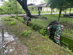 Ciptakan Lingkungan bersih dan nyaman, Kodim 1420/Sidrap gelar karya Bhakti.