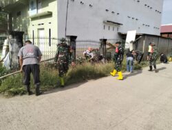 Koramil 1420-04/Watang Pulu Gelar Karya Bakti di Kelurahan Arawa.