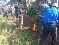 Koramil 1420-01/ Panca Lautang Gelar Karya Bhakti Pembersihan Saluran Air.