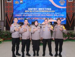 Kapolres Sidrap Hadiri Taklimat Awal Pemeriksaan BPK RI, Kapolda Sulsel Tekankan Transparansi