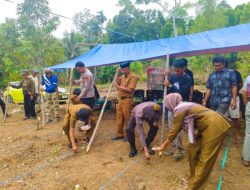 Bhabinkamtibmas Polsek Pitu Riase dan Pemdes Kompak Gelar Penanaman Jagung