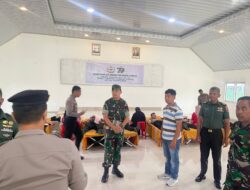 Sinergi TNI-Polri: Personel Polres Sidrap Ikut Donor Darah di HUT Persit ke-79