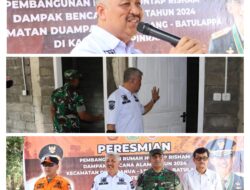 Bupati Pinrang Resmikan Pembangunan Rumah Yang Terdampak Bencana Alam Di Desa Bababinanga Kecamatan Duampanua