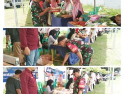 Sertu Edy Babinsa  Kel Maccorawali Turut Memantau Gerakan Pangan Murah yang Di Gelar Oleh Dinas Ketahanan Pangan