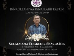 Berita Duka Cita: Sulaemana Engkeng, SKM., M.Kes Berpulang ke Rahmatullah