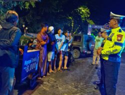 Malam Akhir Pekan Ramadhan, Kota Beras Berkilau dengan Patroli Blue Light Polres Sidrap