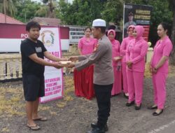 Hangatkan Ramadhan, Polsek Panca Lautang dan Bhayangkari Berbagi Takjil di Jalan