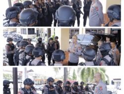 Kapolres Pinrang Cek Kondisi Randis Dan Perkeat Personil Patmor Sat Samapta Polres Pinrang