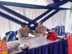 Cegah Drop Saat Tugas, Petugas Pos Pam Idul Fitri Jalani Check Up dan Dapat Suplemen dari Sidokkes Polres Sidrap