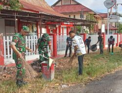 Koramil 1420-06/Panca Rijang Gelar Karya Bhakti Bersama Warga.
