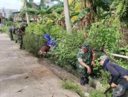 Koramil 1420-01/Panca Lautang Gelar Karya Bhakti Pembersihan Drainase