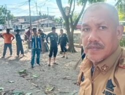 KERJA BAKTI DI KANTOR UPT WILAYAH IV BARANTI: PENEBANGAN DAN PEMANGKASAN POHON DEPAN KANTOR