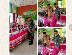 Babinsa Desa Mattirotasi Dukung Program Makan Gratis di UPT SD Negeri 1 Arawa