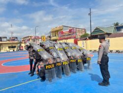 Polres Sidrap Intensifkan Latihan Dalmas, Siap Amankan Peringatan May Day 2025