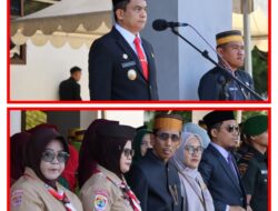 Wakil Bupati Pinrang Bertindak  Selaku Pembina Upecara Pada Hardiknas