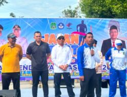 Kapolres Sidrap Bersama Forkopimda Jalan Santai Peringati Hardiknas dan Hari Buruh Internasional