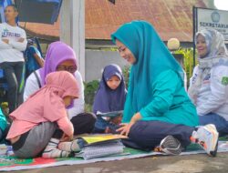 Inspiratif, Bunda Literasi Sidrap Sosialisasi Gemar Membaca di Ajang CFD