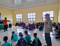 BPBD Sidrap Masuk Sekolah, Latih Siswa Hadapi Bencana