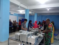 Babinsa Dampingi Pengecekan Kesiapan Dapur Sehat di Masjid Almanar Rijang Pittu