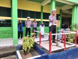 Satlantas Polres Sidrap Gandeng Dishub Edukasi Pelajar SMP Tertib Lalu Lintas