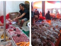 Pastikan Harga Stabil, Babinsa Turun Turun Langsung ke Pasar Cek Harga Kebutuhan Pokok