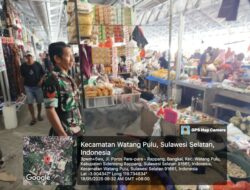 Babinsa Sidrap Aktif Pantau Harga Sembako di Pasar Lawawoi, Pastikan Ketersediaan Aman!