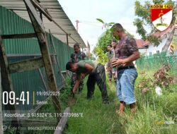 Hijaukan Bumi, Batiter Kodim 1420/Sidrap Tanam Pohon di Maritengngae