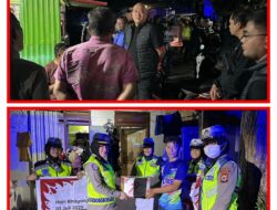 Polres Pinrang Gelar Patroli Gabungan Dan Salurkan Bansos Di Momen HUT Bhayangkara Ke 79
