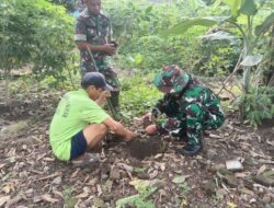 Hijaukan Bumi, Batuud Ramil 1420-01/Panca Lautang Pimpin Penanaman Pohon di Corawali
