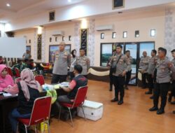 Polres Pinrang Gelar Bakti Kesehatan  Sambut Hari Bhayangkara)Ke 89 Tahun