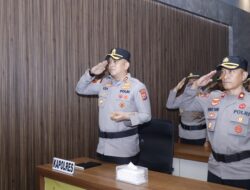 Polres Pinrang Ikuti Upecara Pemulian Nilai Nilai Tribrata Secara PirtualYang Di Pimpin Langsung Kapolri