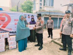 Hari Bhayangkara ke-79, Satbinmas Sidrap Sentuh Hati Masyarakat Lewat Bakti Sosial
