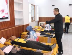 Ketua PMI Apresiasi Polres Sidrap Dalam Aksi Donor Darah Sambut Hari Bhayangkara Ke-79