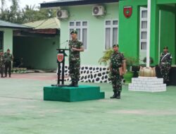 Dandim 1420/Sidrap Pimpin Upacara Bendera Mingguan, Tekankan Disiplin dan Nasionalisme
