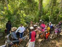 Bupati Sidrap Bersama Dandim Tinjau Jalan Perbatasan dengan Motor Trail