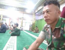 Babinsa Koramil Kodim 1420/Sidrap Safari Sholat Subuh Berjamaah