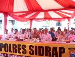 Kapolres Sidrap Letakkan Batu Pertama Pembangunan SPPG Baranti