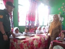 Babinsa Kodim 1420/Sidrap Dukung Program Makan Bergizi Gratis,